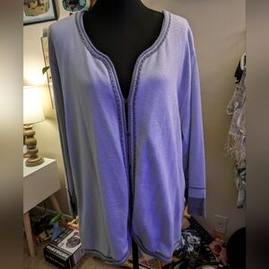 Sigrid Olsen Sport 3X Light Blue Sweater